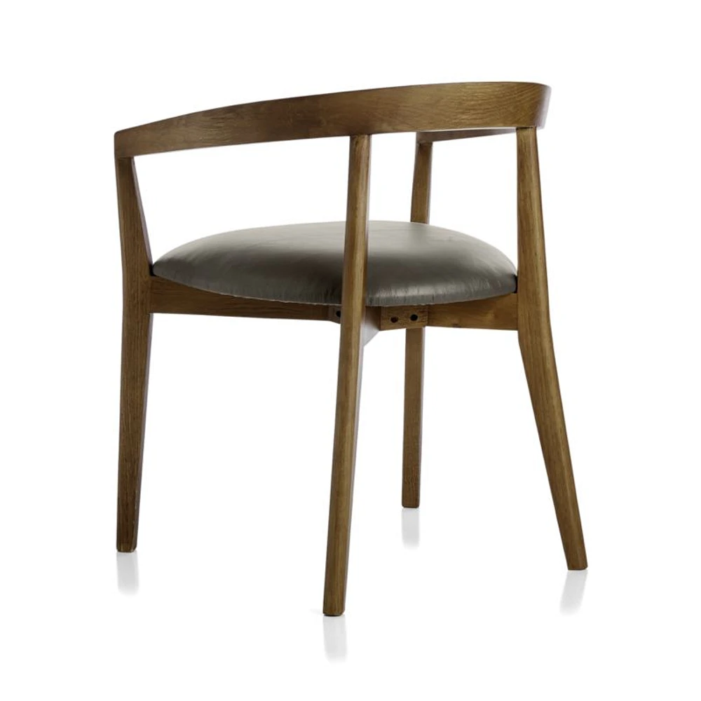 Cullen Shiitake Stone Round Back Dining Chair