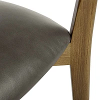 Cullen Shiitake Stone Round Back Dining Chair