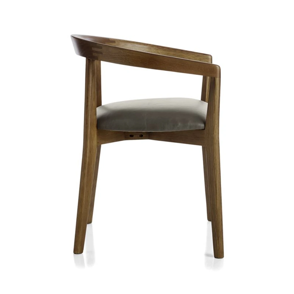 Cullen Shiitake Stone Round Back Dining Chair
