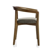 Cullen Shiitake Stone Round Back Dining Chair