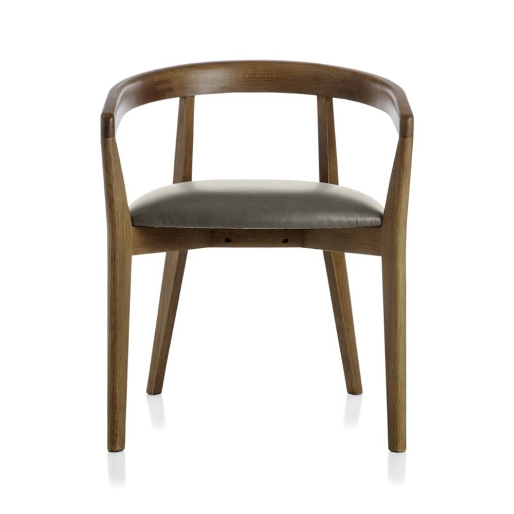 Cullen Shiitake Stone Round Back Dining Chair