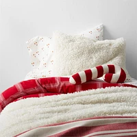 Christmas Candy Cane-Shaped Kids Throw Pillow