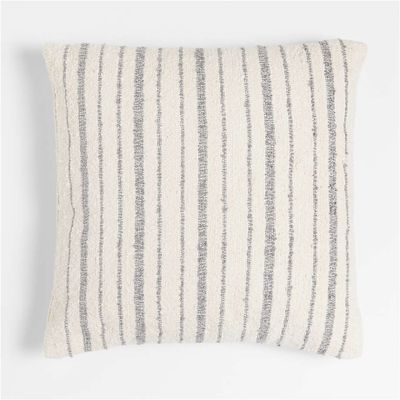 Dahlia 23"x23" Boucle Thin Stripe Outdoor Pillow by Leanne Ford