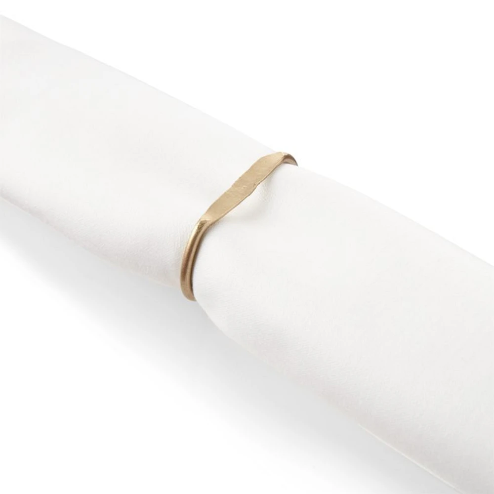 Dainty Gold Napkin Rings, Set of 3