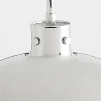 Dakota Chrome Pendant Light with Large Chrome Dome
