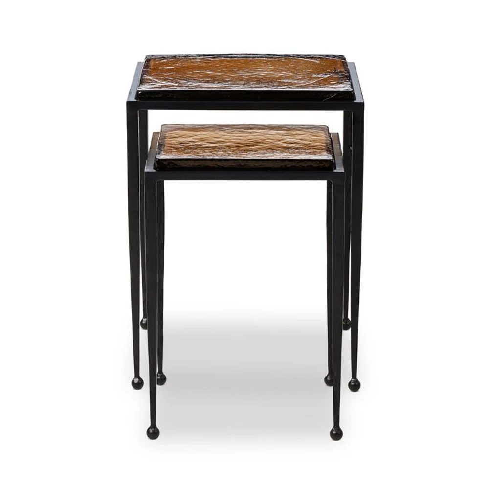 Dalston Amber Nesting End Tables