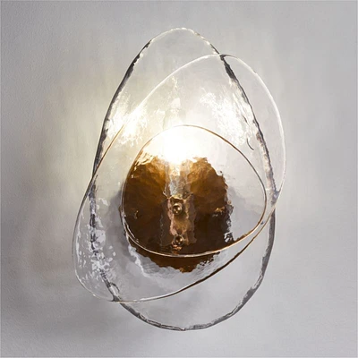 Darya Layered Glass Wall Sconce Light