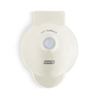 Dash ® Cream Mini Waffle Maker with Ceramic Nonstick Plates