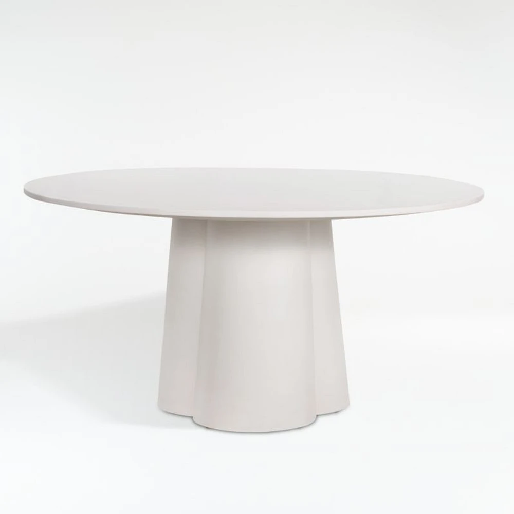 Davenport 60" Round White Dining Table
