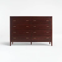 Dawson Dark Brown Wood 8-Drawer Dresser