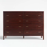 Dawson Dark Brown Wood 8-Drawer Dresser