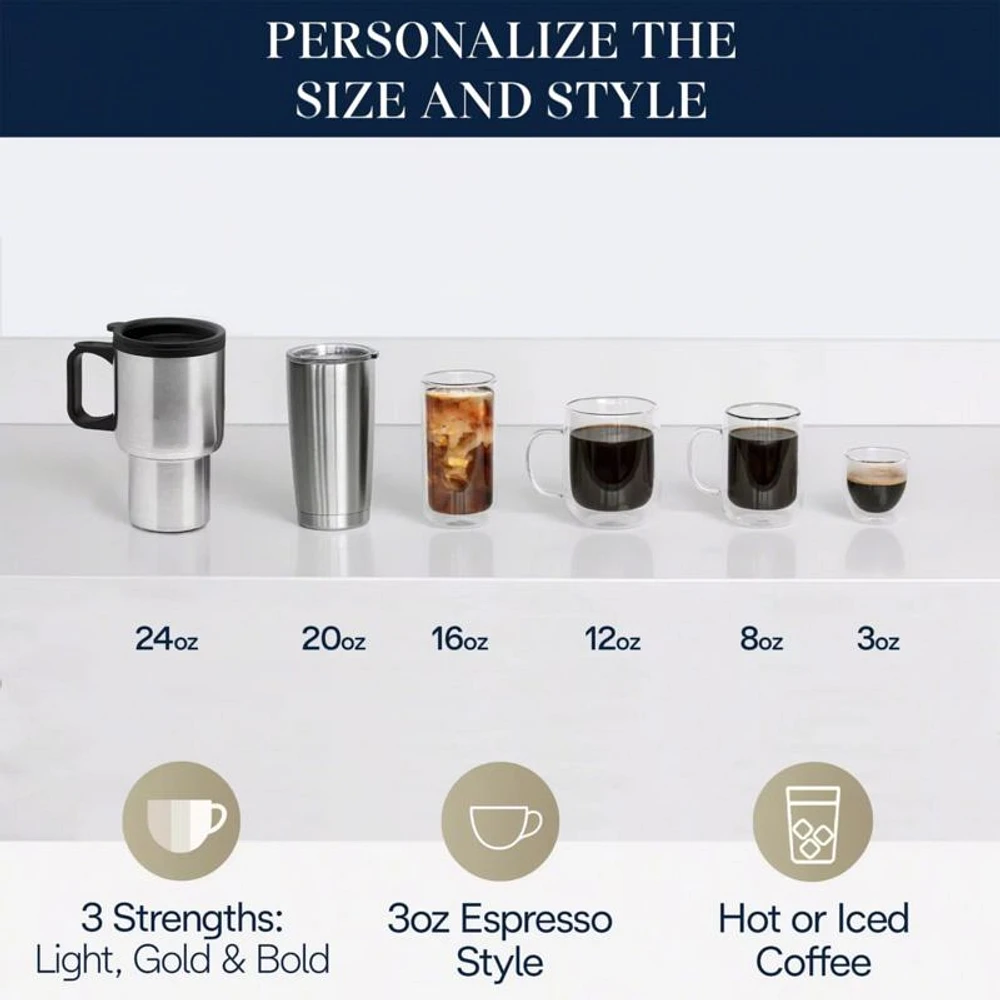 De'Longhi ® Stainless TrueBrew ™ Automatic Coffee Maker with Bean Extract Technology
