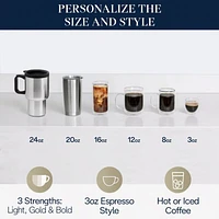 De'Longhi ® Stainless TrueBrew ™ Automatic Coffee Maker with Bean Extract Technology