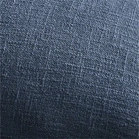 Indigo 20x20 Laundered Linen Throw Pillow with Feather Insert