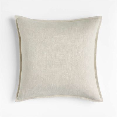 20"x20" Laundered Linen Throw Pillow Cover