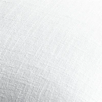 White 20x20 Laundered Linen Throw Pillow with Feather Insert