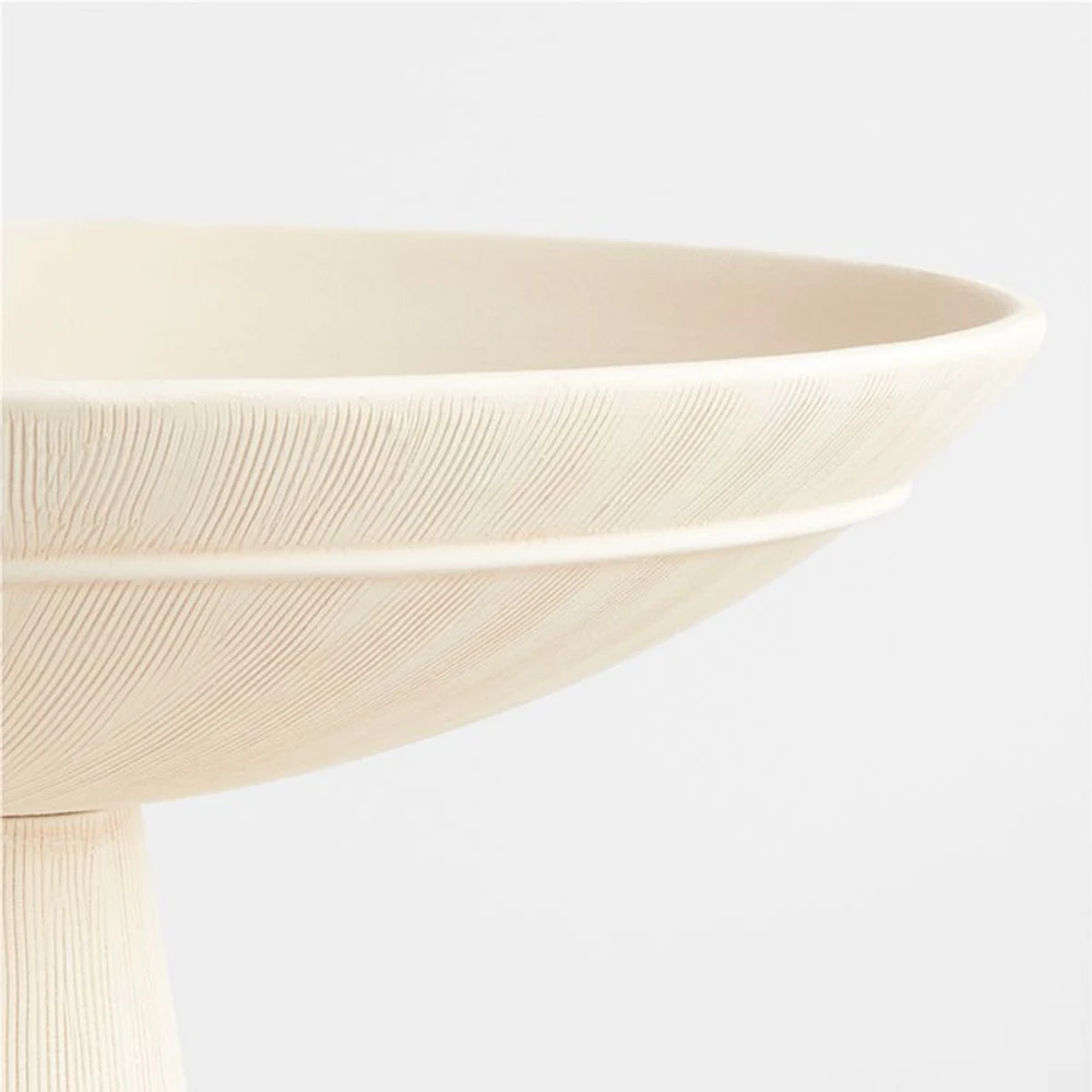 Plat Délicat Tall Pedestal Centerpiece Bowl with Taper Holder by Athena Calderone