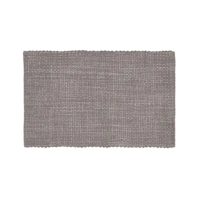 Della Grey Cotton Flat Weave Rug 30"x50"
