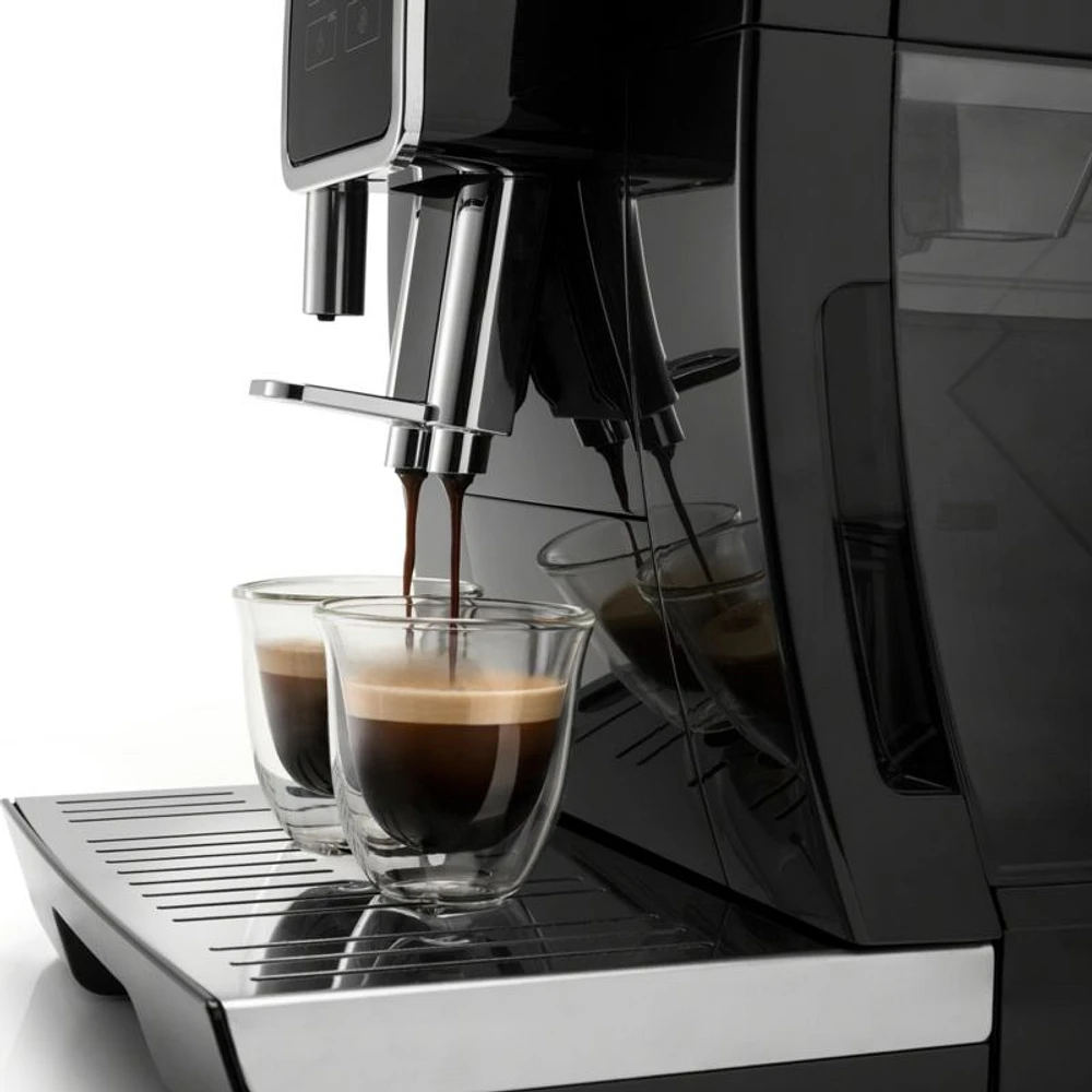 De'Longhi ® Black Dinamica Espresso Machine with Iced Coffee and Manual Milk Frother