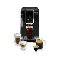 De'Longhi ® Black Dinamica Espresso Machine with Iced Coffee and Manual Milk Frother