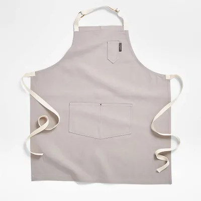 Alloy Grey Kitchen Apron with Pockets