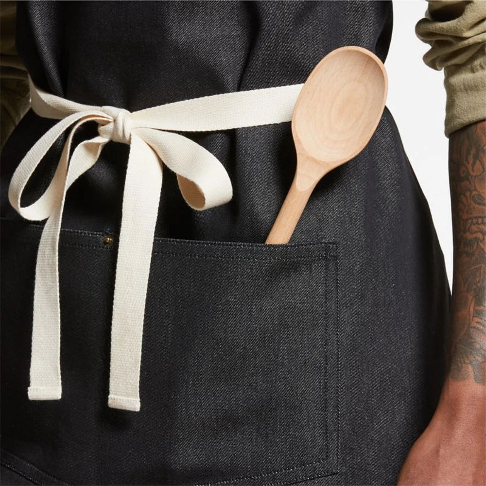 Black Kitchen Apron with Pockets