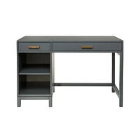 Parke Charcoal Wood 2-Drawer Kids Desk