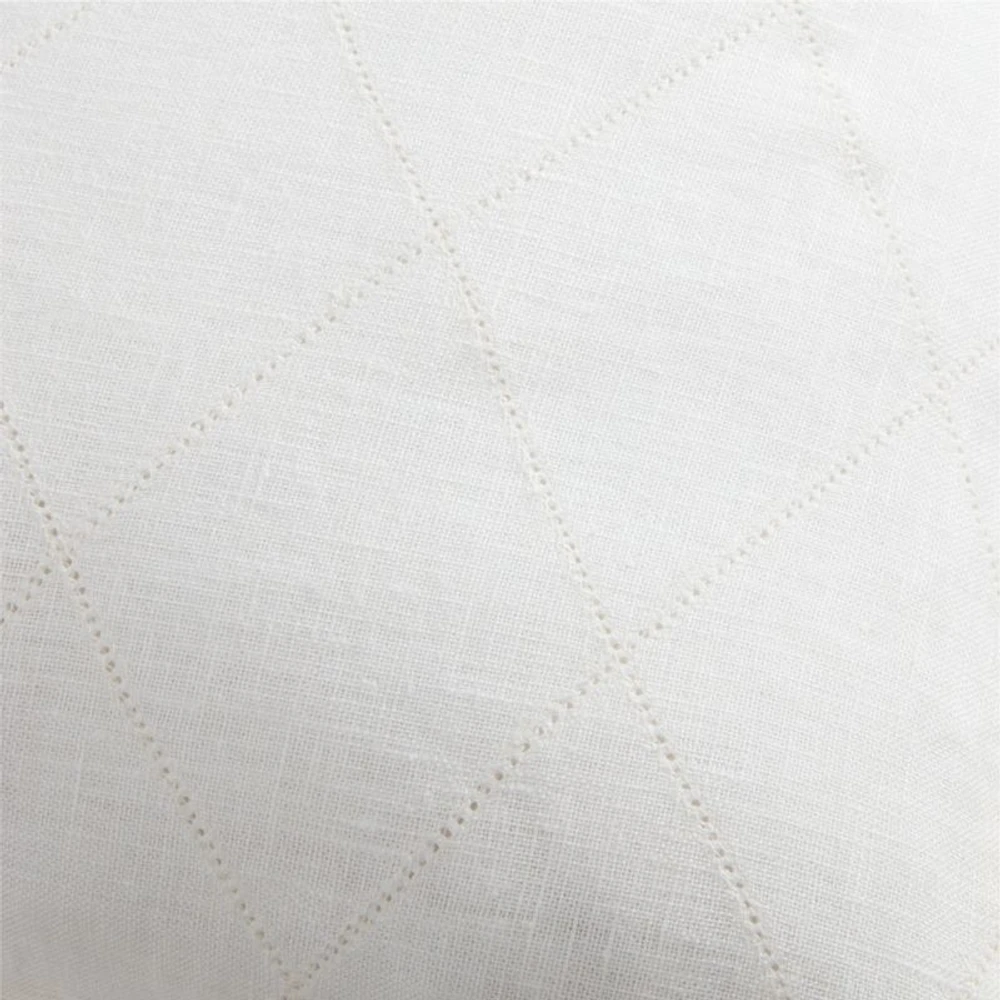 54x20 Diamond Linen White Body Pillow Cover by Jake Arnold