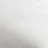 54x20 Diamond Linen White Body Pillow Cover by Jake Arnold