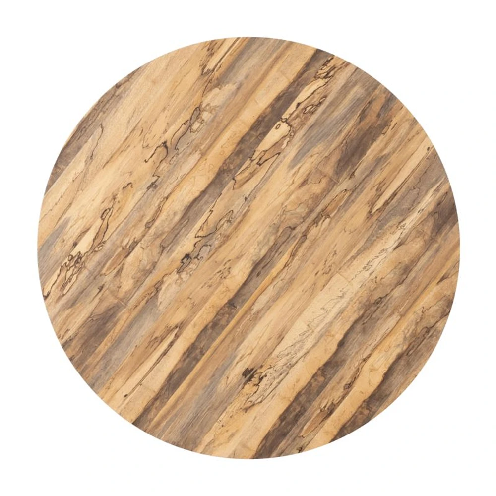 Dillon Spalted Primavera Wood 55" Round Coffee Table