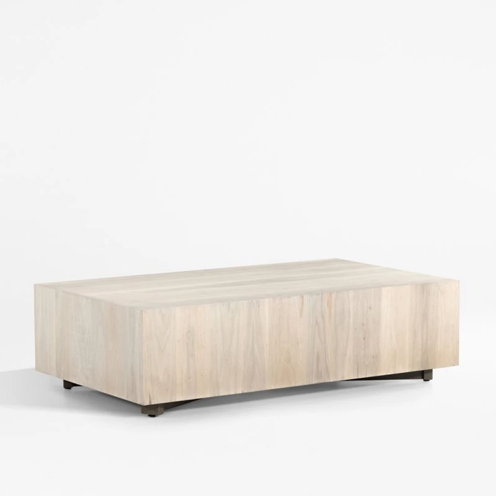 Dillon Ashen Walnut Wood 53" Rectangular Coffee Table