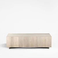 Dillon Ashen Walnut Wood 53" Rectangular Coffee Table