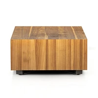 Dillon Natural Yukas Wood 53" Rectangular Coffee Table