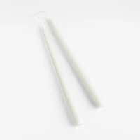 12" Dipped Linen Taper Candles, Set of 2