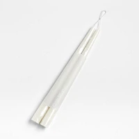 12" Dipped Linen Taper Candles, Set of 2