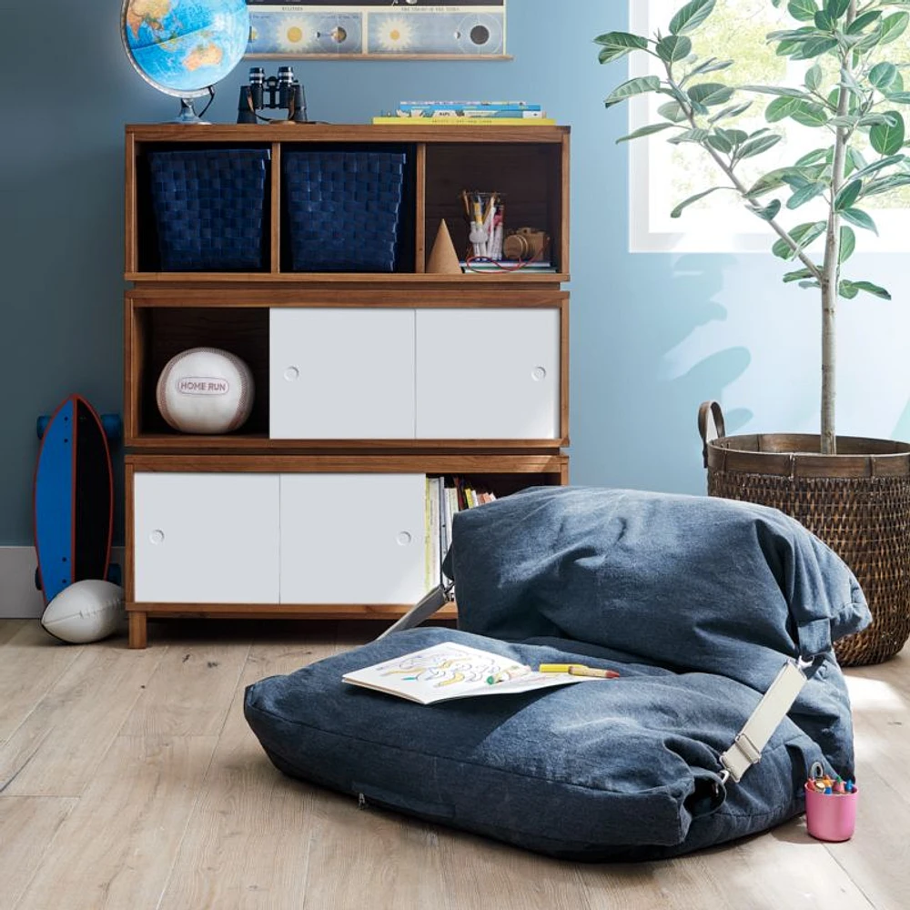 District Stackable 3-Cube Wood Bookcase