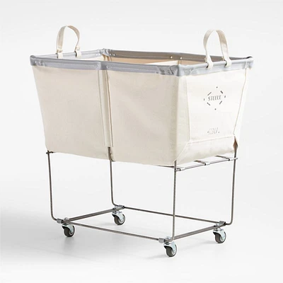 Steele ® Canvas 4-Bushel Divided Sorter Rolling Laundry Hamper