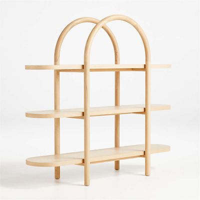 Dolly Natural Wide Bookcase by Leanne Ford