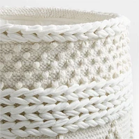 Dottie White Macramé Woven Kids Hamper