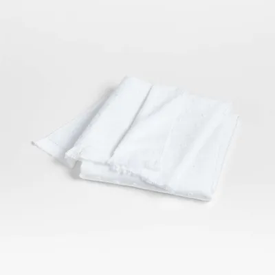 Dotty Organic Cotton White Bath Towel