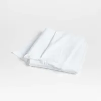 Dotty Organic Cotton White Bath Towel