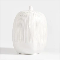 Dover Extra-Large White Ceramic Pumpkin