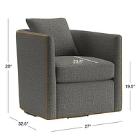 Drew Small Swivel Accent Chair