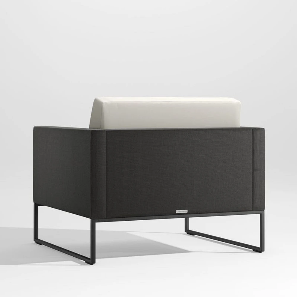 Dune Black Outdoor Lounge Chair with Cushions