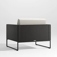 Dune Black Outdoor Lounge Chair with Cushions