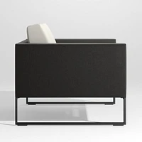 Dune Black Outdoor Lounge Chair with Cushions