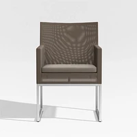 Dune Taupe Outdoor Dining Chair with Sunbrella ® Cushion
