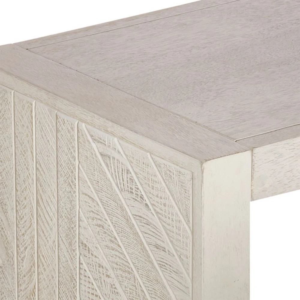 Dunewood Whitewashed Dining Bench