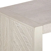 Dunewood Whitewashed Dining Bench