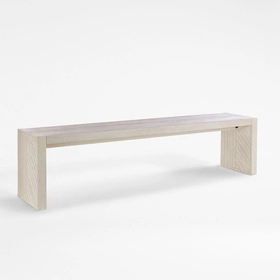 Dunewood Whitewashed Dining Bench